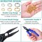 Split Rings for Jewelry Making, Caffox 700pcs Small Split Ring with Split Ring Pliers, Double Closed Jump Rings Craft Jump Loops Opener for Necklaces and Bracelets